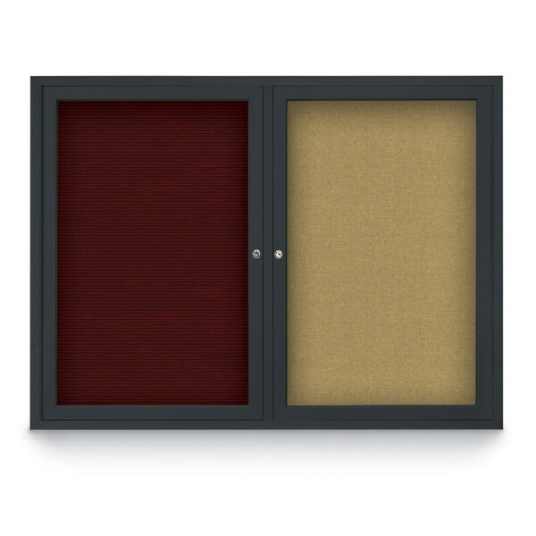 Corkboard, Cloud/Black, 72" X36"
